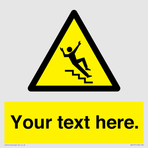 Custom Slippery Stairs Sign